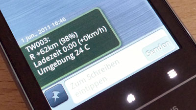 SMS vom TWIKE